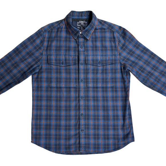REI Co-op Wallace Men's Blue Plaid Shirt, size Medium - Picture 2 of 9